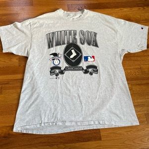 90s Chicago White Sox vintage t-shirt rare mlb baseball XXL 2XL grey 1993 champ